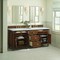 James Martin Vanities 72''Double Vanity, Mid-Century Walnut w/ 3 CM Arctic Fall Solid Surface Top 424-V72-WLT-3AF - alternate 2